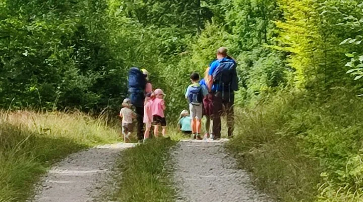 Teilnehmer auf dem Weg zur Hossinger Leiter. | © DAV Ebingen