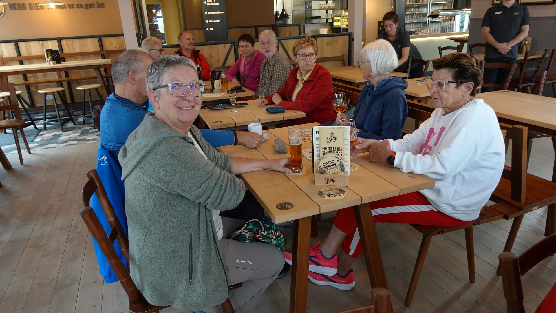 Die Gruppe während der anschließenden Einkehr im Brauereigasthof Berg. | © DAV Ebingen