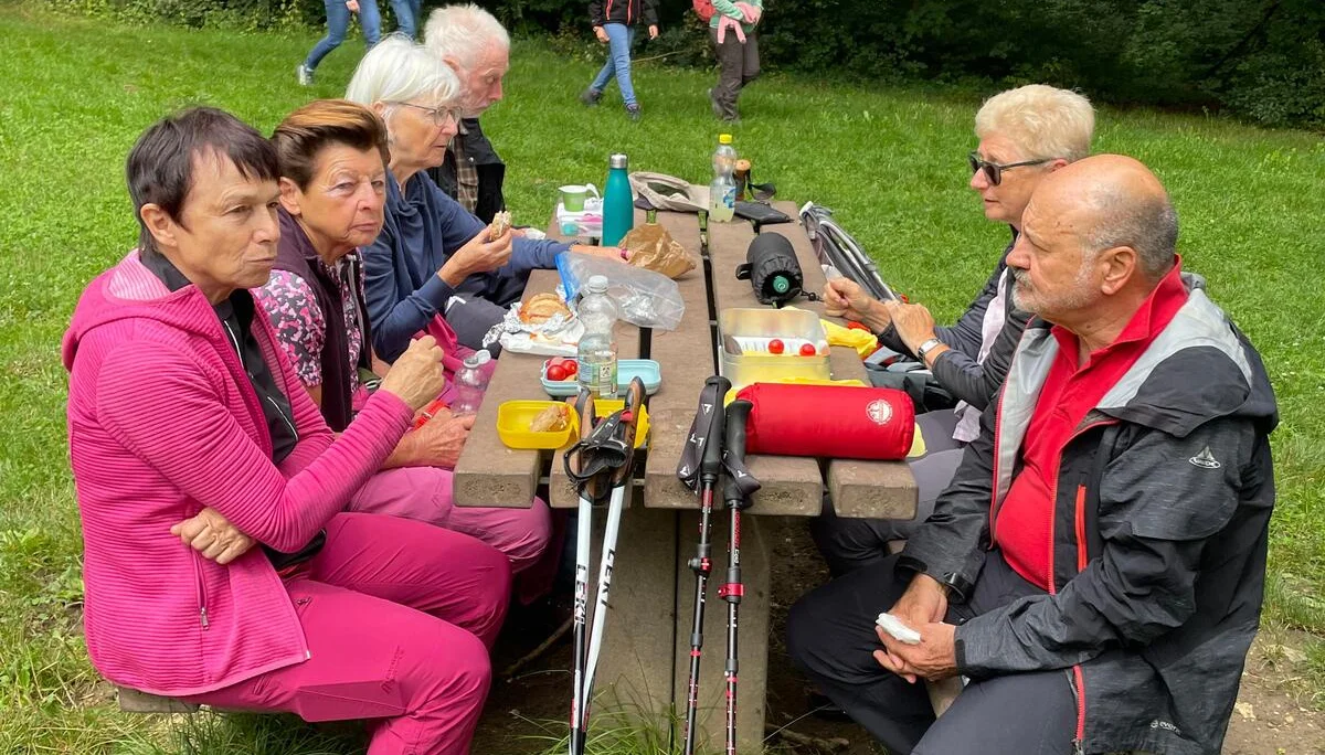 Die Wanderer bei einer Rast. | © DAV Ebingen