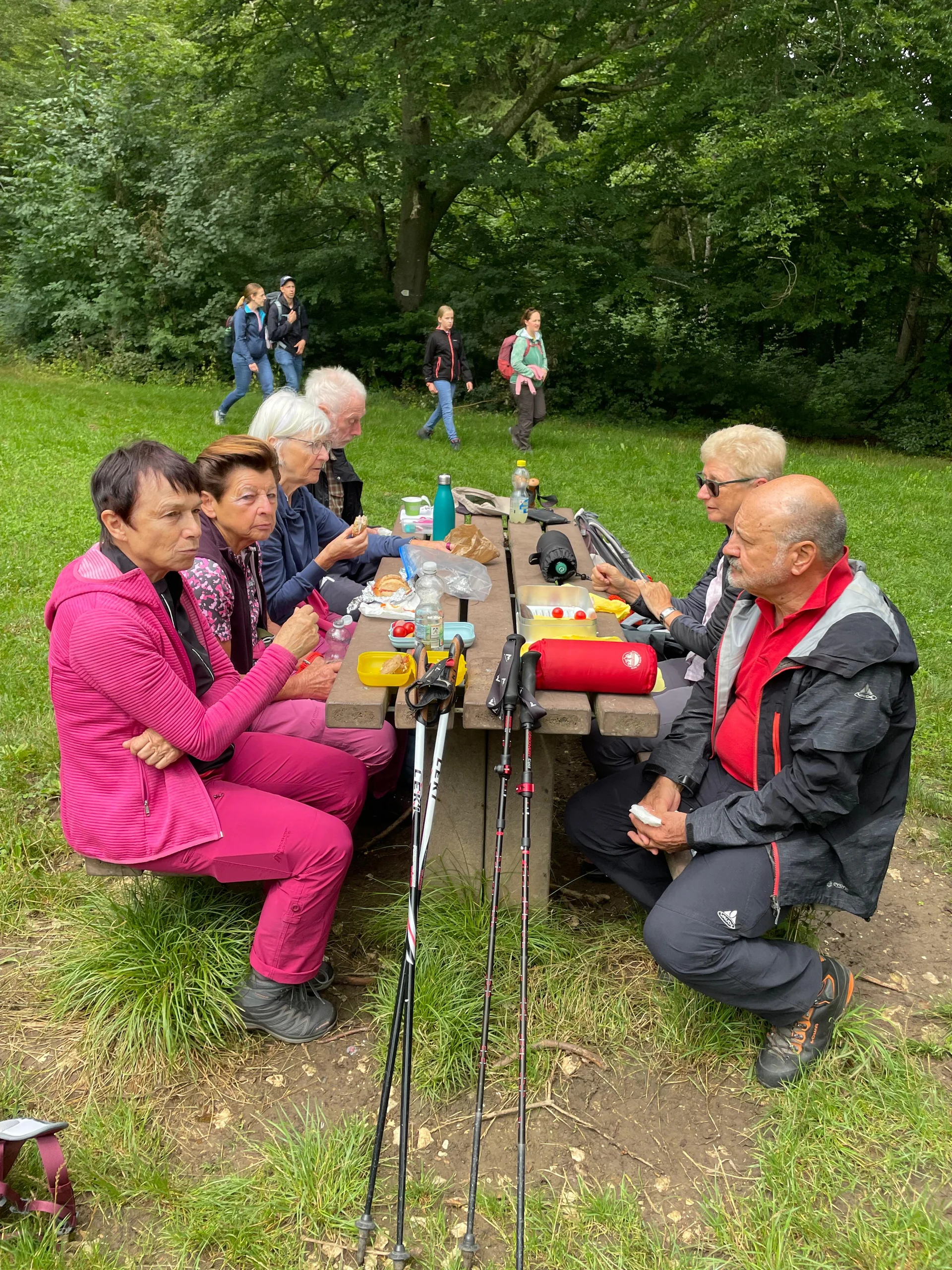 Die Wanderer bei einer Rast. | © DAV Ebingen