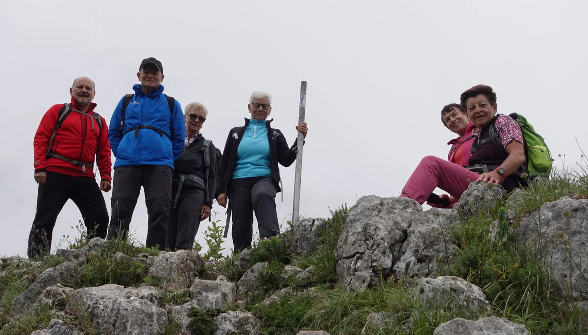 Einige Mitglieder der Gruppe während der Wanderung. | © DAV Ebingen