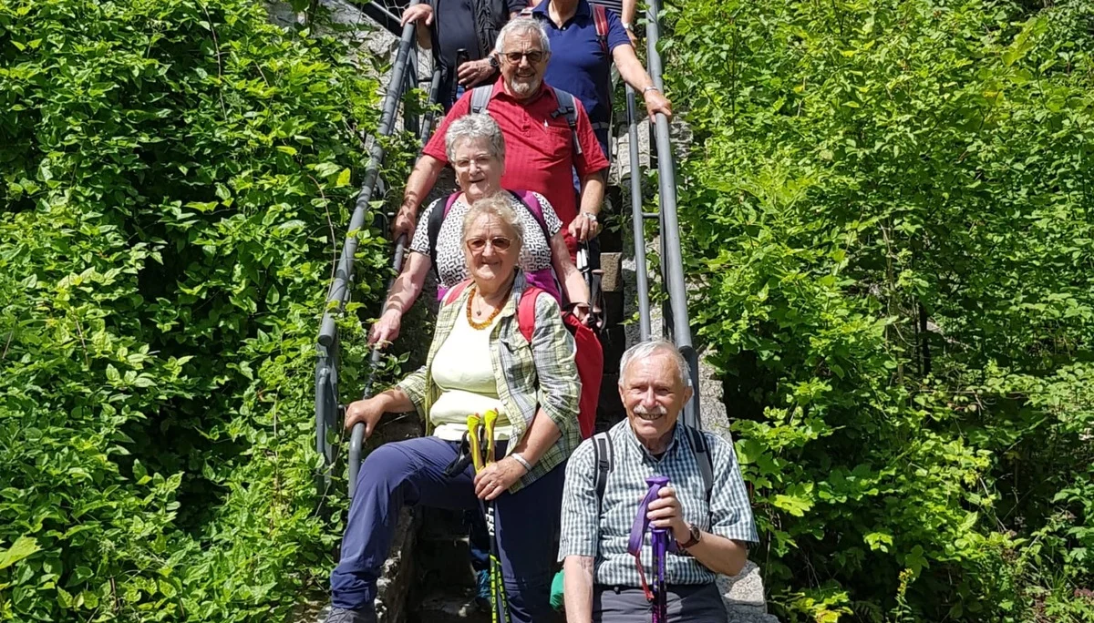Die Teilnehmer während der Wanderung. | © DAV Ebingen