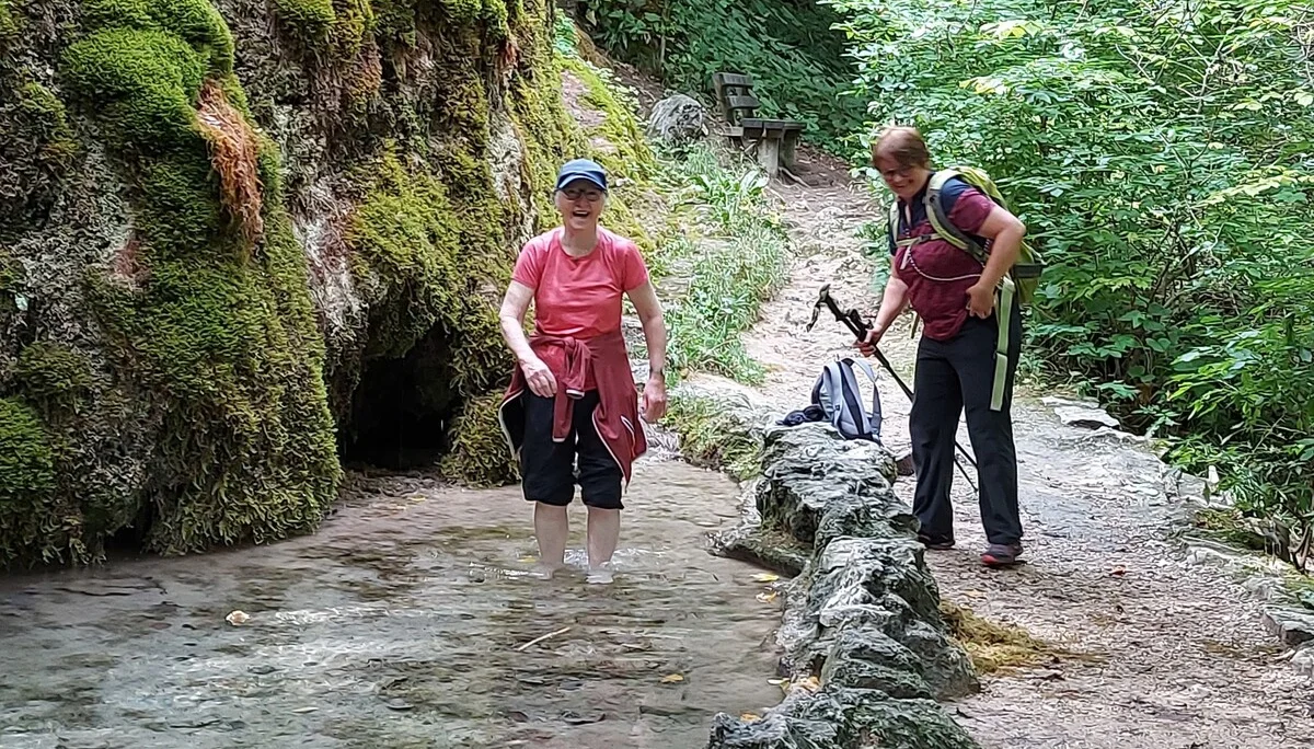 Zwei Teilnehmerinen während einer kleinen Pause. | © DAV Ebingen