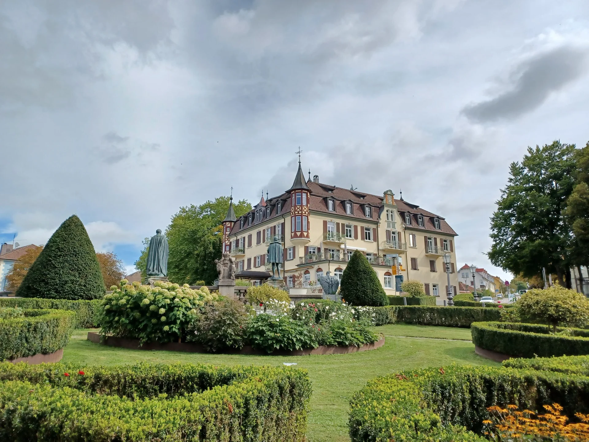 Das Schloss Heiligenberg war Startpunkt der Wanderung von Gruppe 1. | © DAV Ebingen