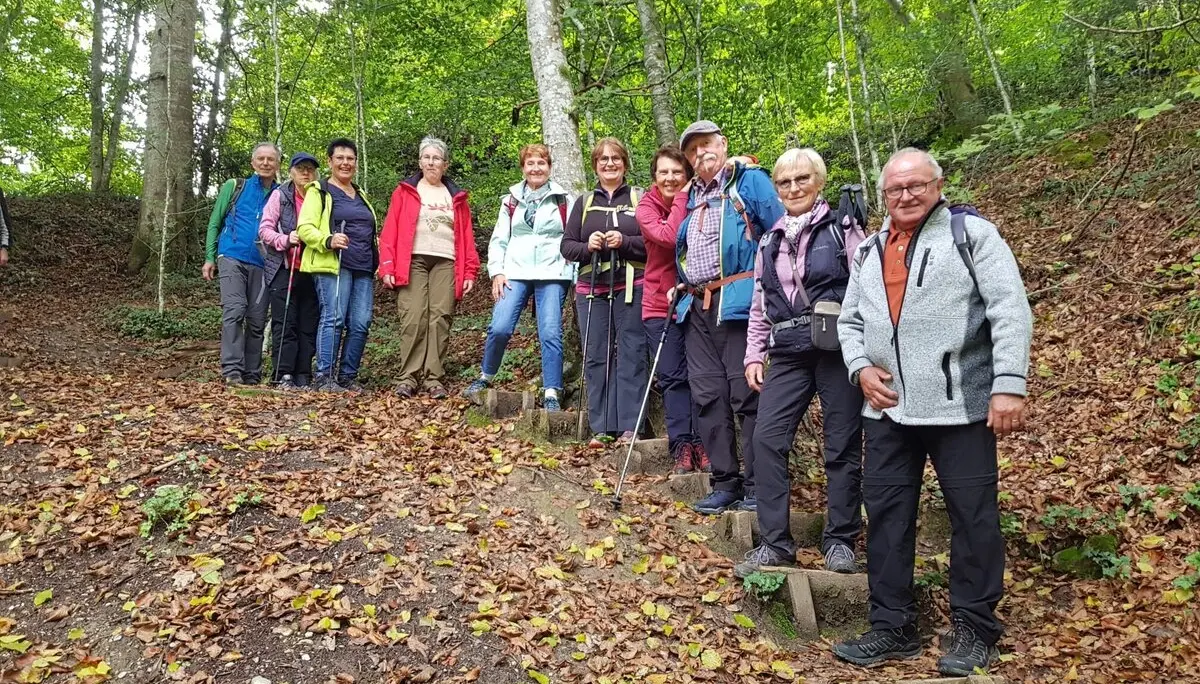 Einige der Teilnehmer während der Wanderung. | © DAV Ebingen