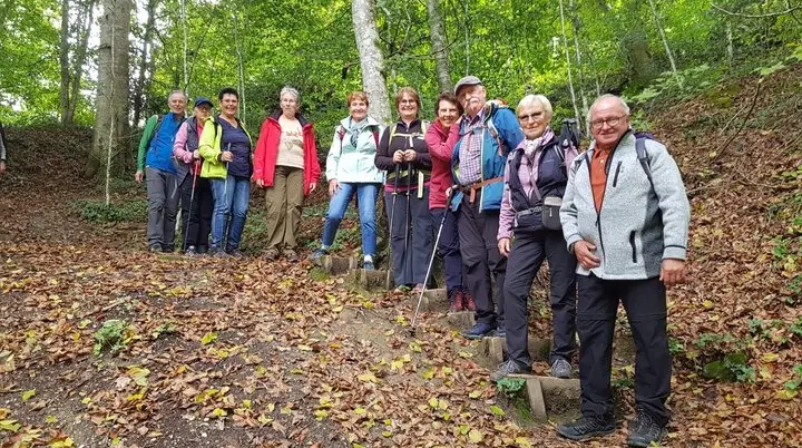 Einige der Teilnehmer während der Wanderung. | © DAV Ebingen
