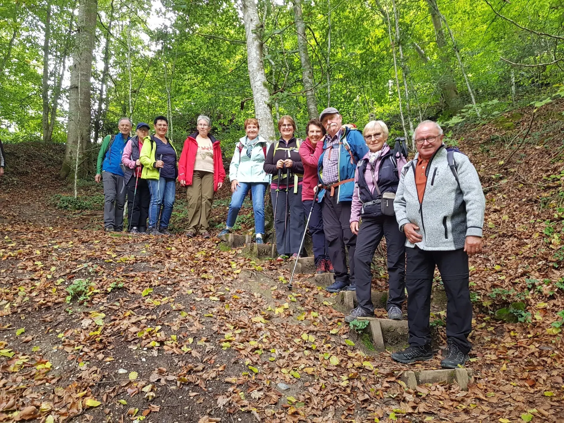 Einige der Teilnehmer während der Wanderung. | © DAV Ebingen