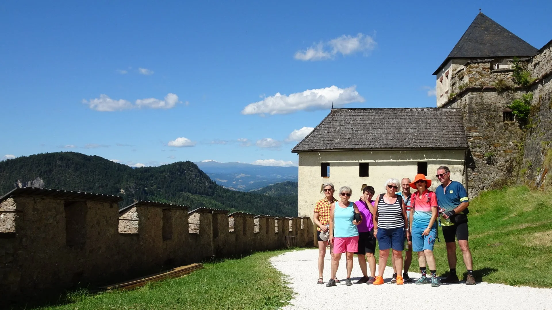 Die Teilnehmer auf der Burg Hochosterwitz. | © DAV Ebingen