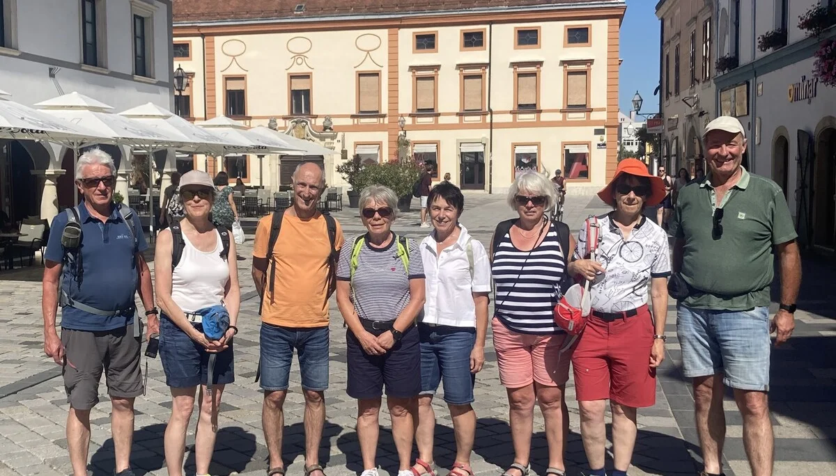 Ein Bild der Gruppe in der kroatischen Stadt Varazdin. | © DAV Ebingen