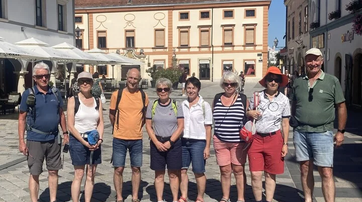 Ein Bild der Gruppe in der kroatischen Stadt Varazdin. | © DAV Ebingen