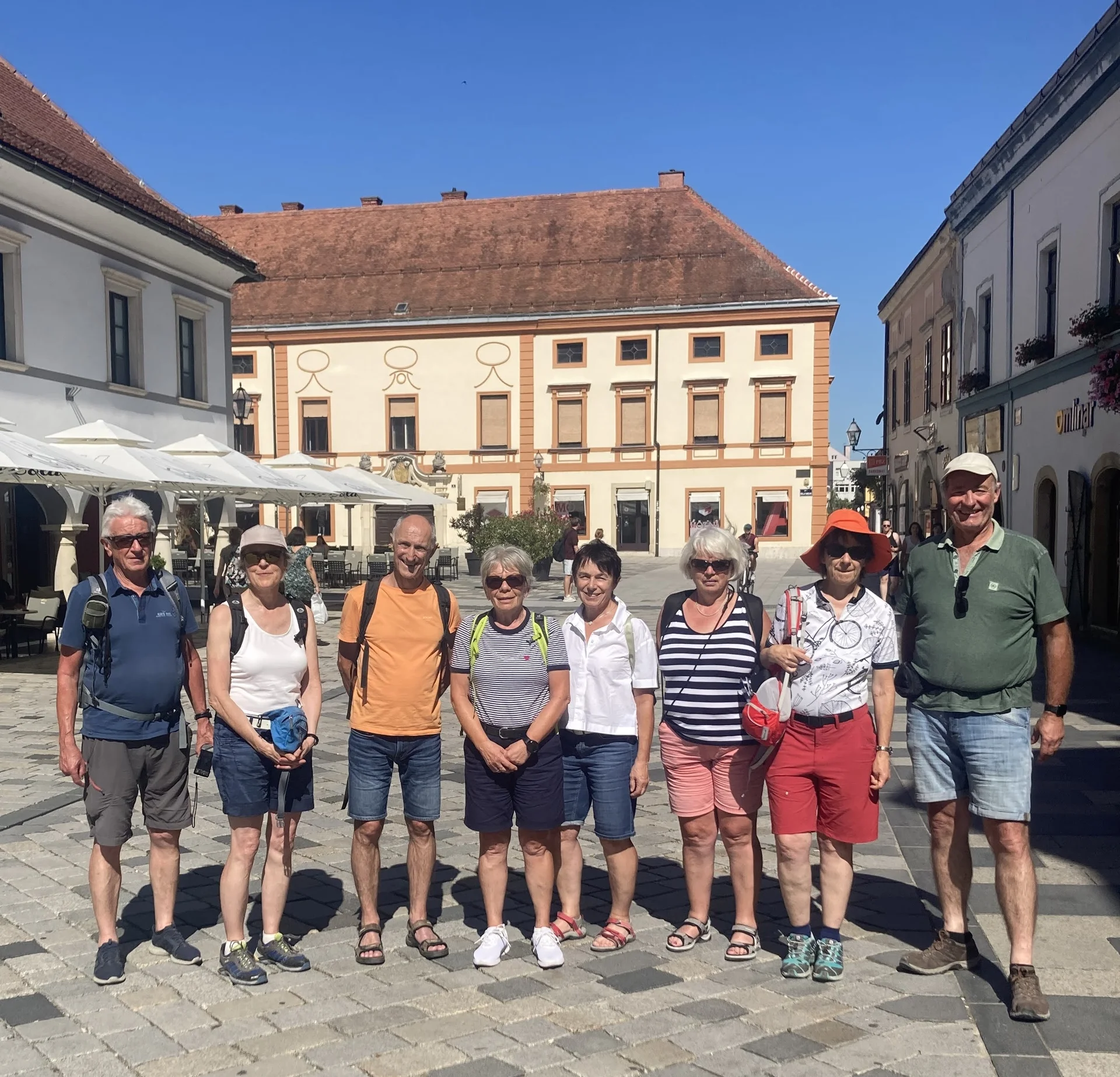 Ein Bild der Gruppe in der kroatischen Stadt Varazdin. | © DAV Ebingen