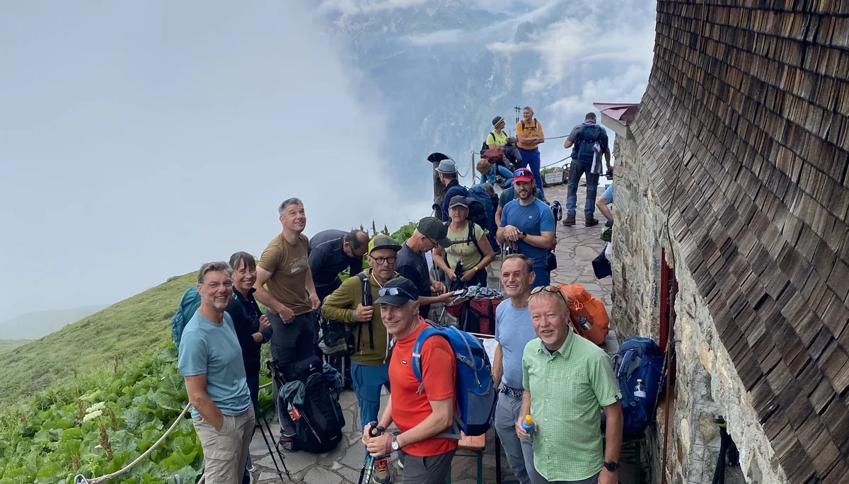 Die Gruppe vor der Hütte. | © DAV Ebingen