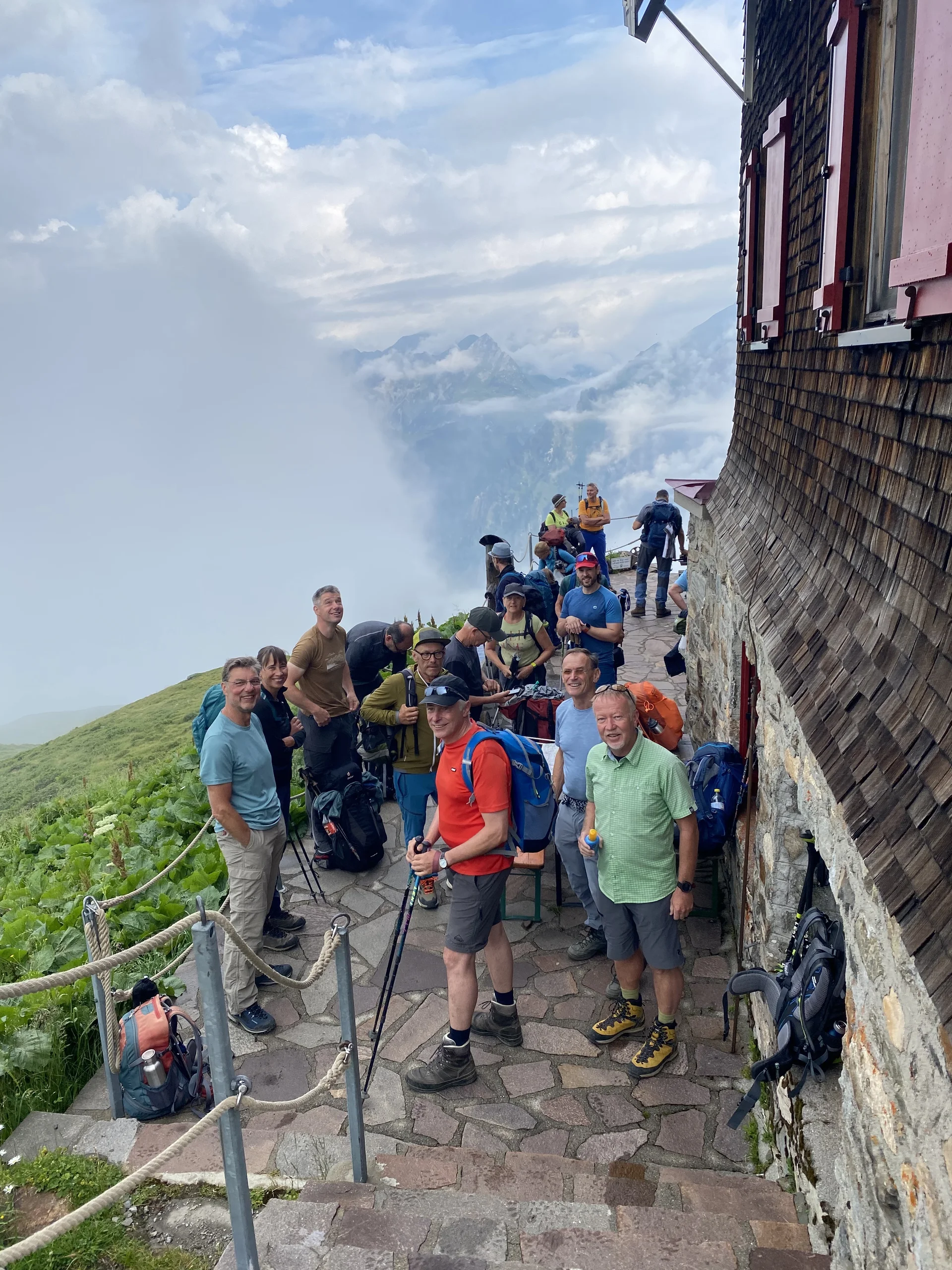 Die Gruppe vor der Hütte. | © DAV Ebingen