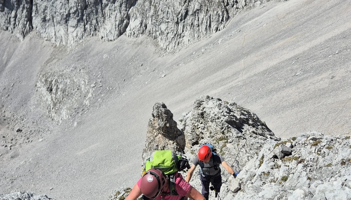 Der Aufstieg im Klettersteig. | © DAV Ebingen