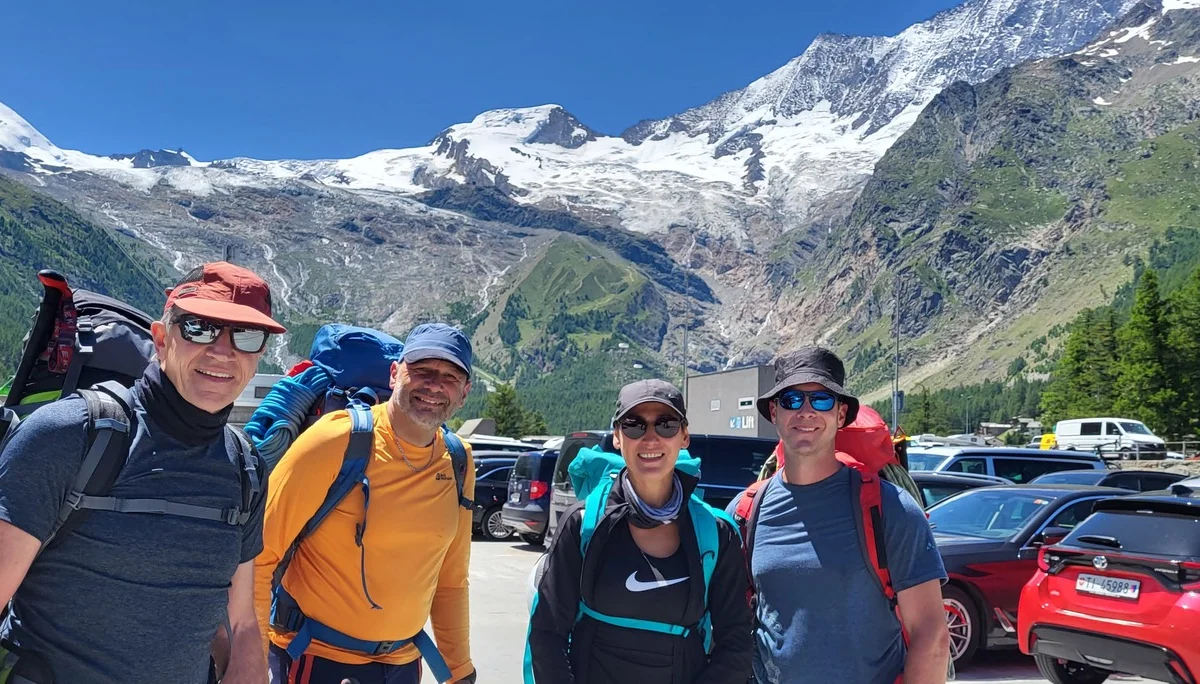 Gruppenfoto in Saas-Fee  | © DAV Ebingen