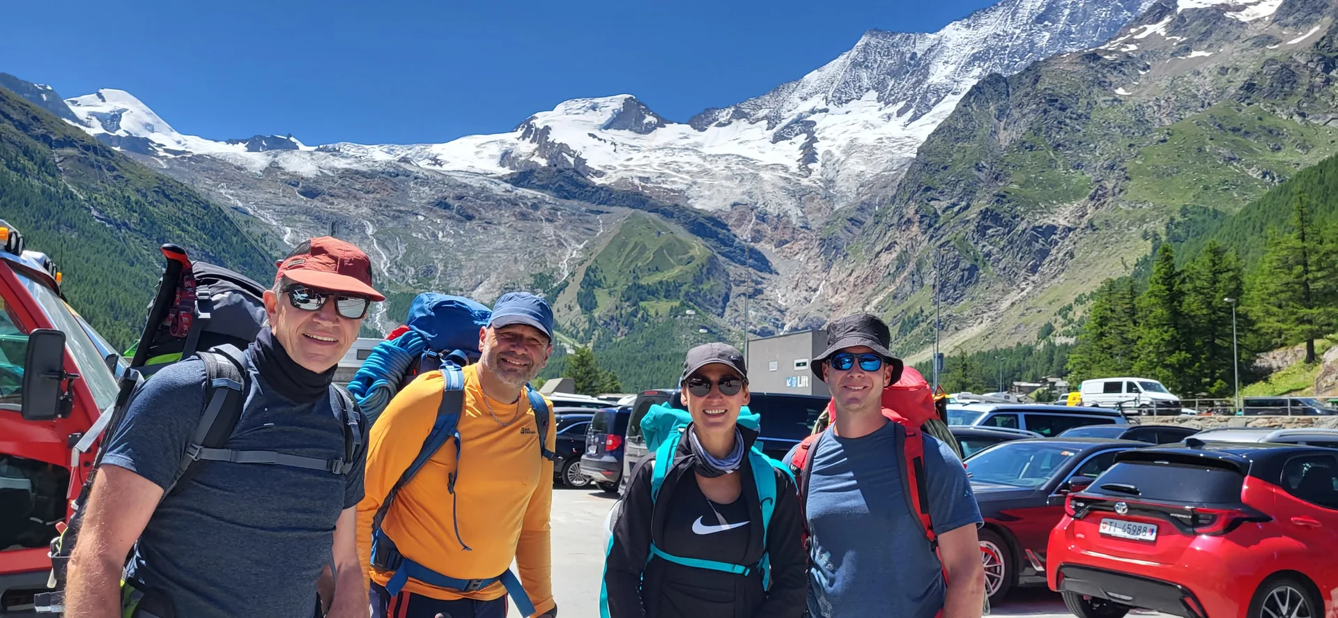 Gruppenfoto in Saas-Fee  | © DAV Ebingen