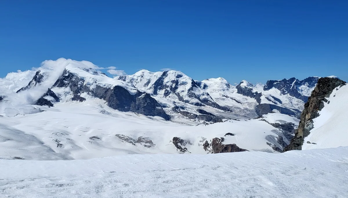 Eine Panoramaaufnahme der umliegenden Gipfel. | © DAV Ebingen