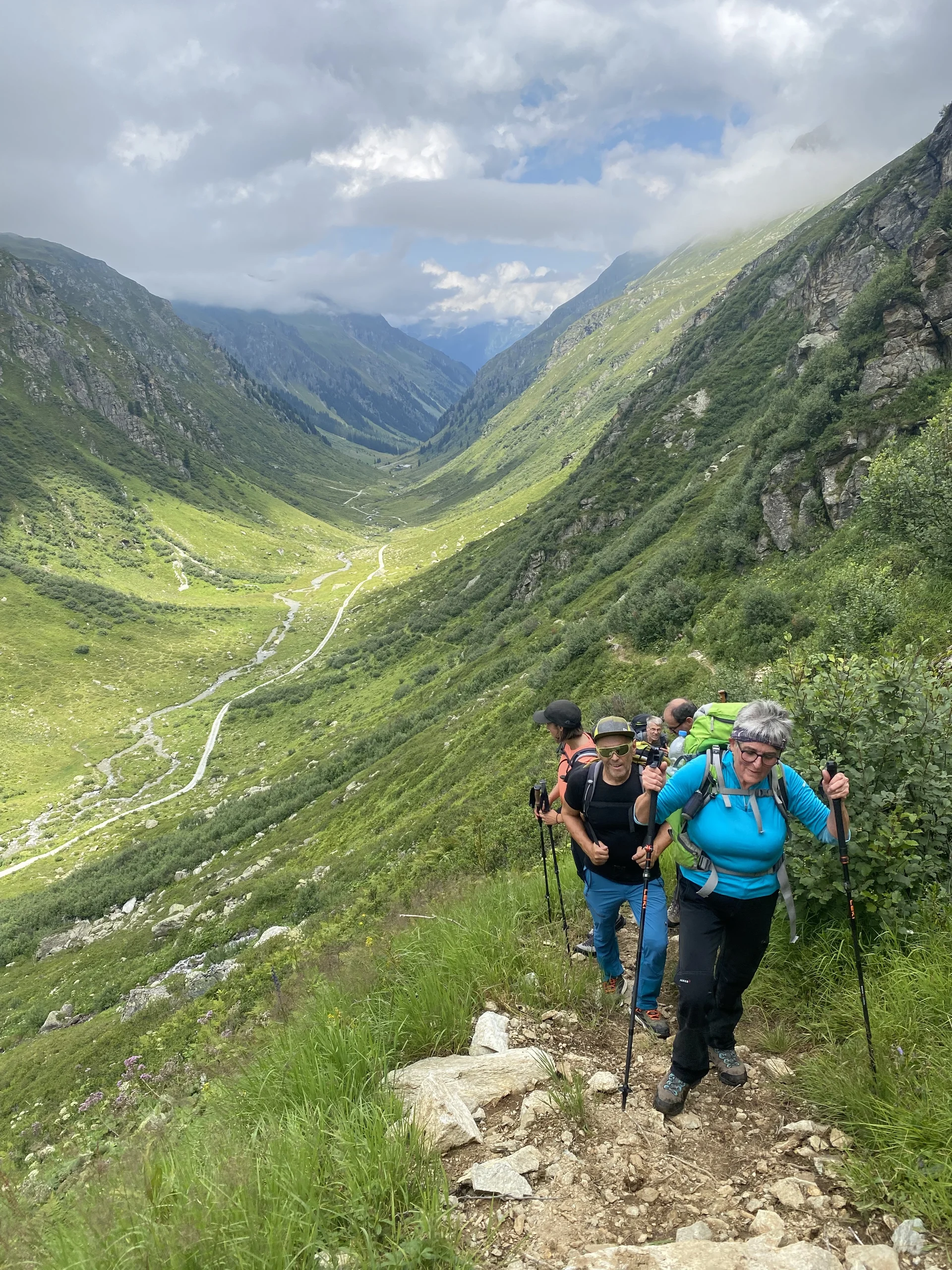 Einige Teilnehmer beim Aufstieg. | © DAV Ebingen