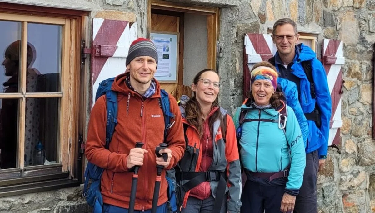Die Wanderer von der Darmstädter Hütte. | © DAV Ebingen