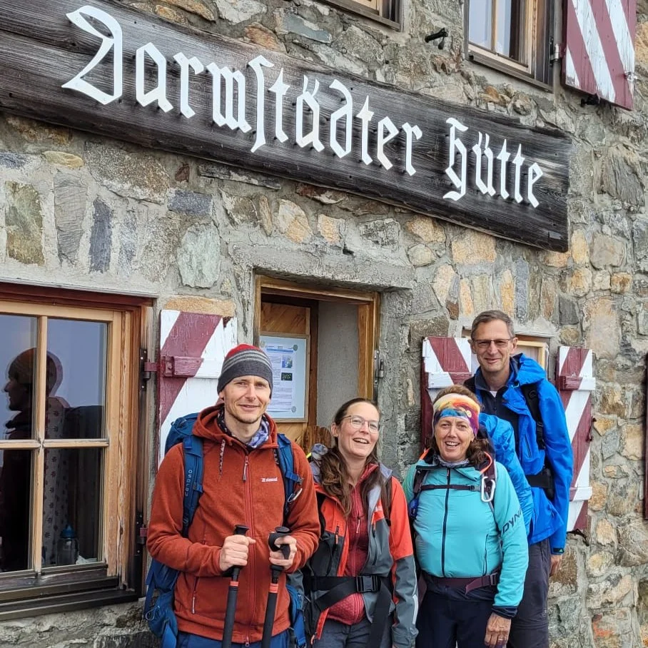 Die Wanderer von der Darmstädter Hütte. | © DAV Ebingen