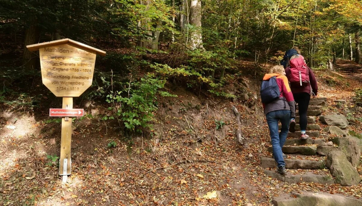 Während einem Anstieg über die Mathildenanlage. | © DAV Ebingen
