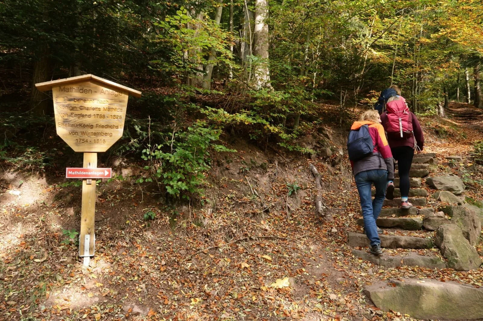 Während einem Anstieg über die Mathildenanlage. | © DAV Ebingen
