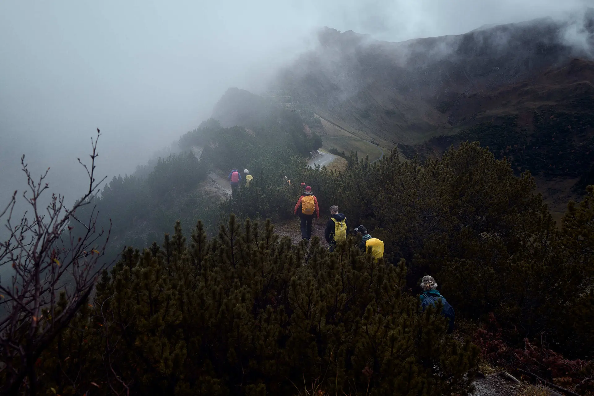 Die Gruppe während dem Aufstieg zur Pfälzer Hütte. | © DAV Ebingen