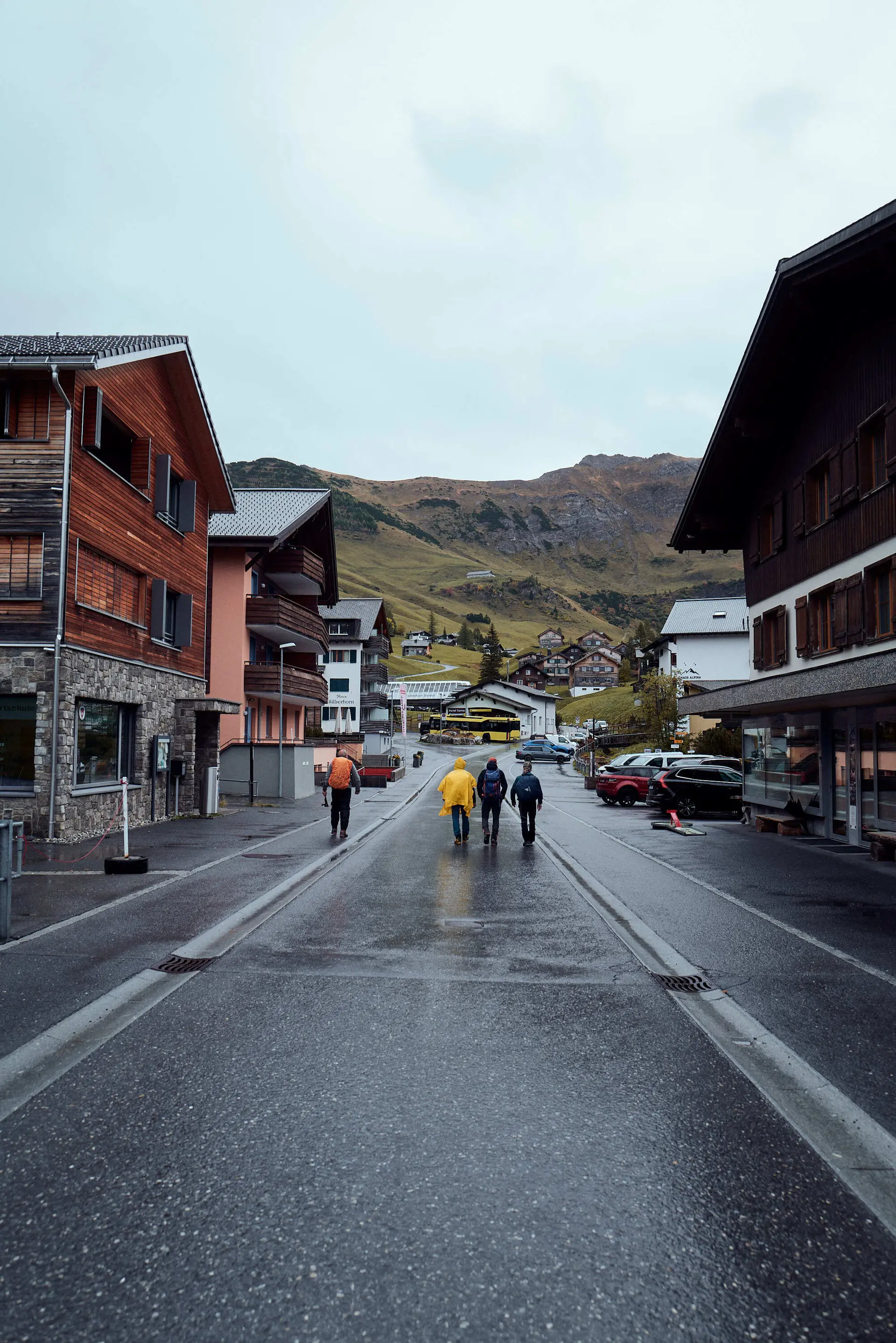 In Malbun begrüßte sie der Regen. | © DAV Ebingen
