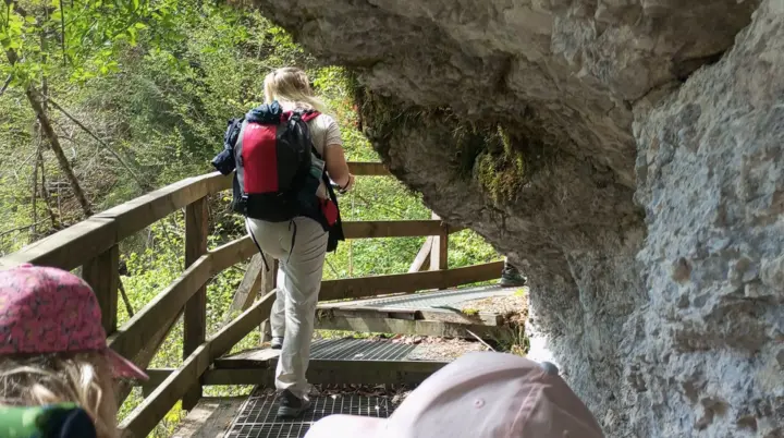 Teilnehmer während der Wanderung. | © DAV Ebingen
