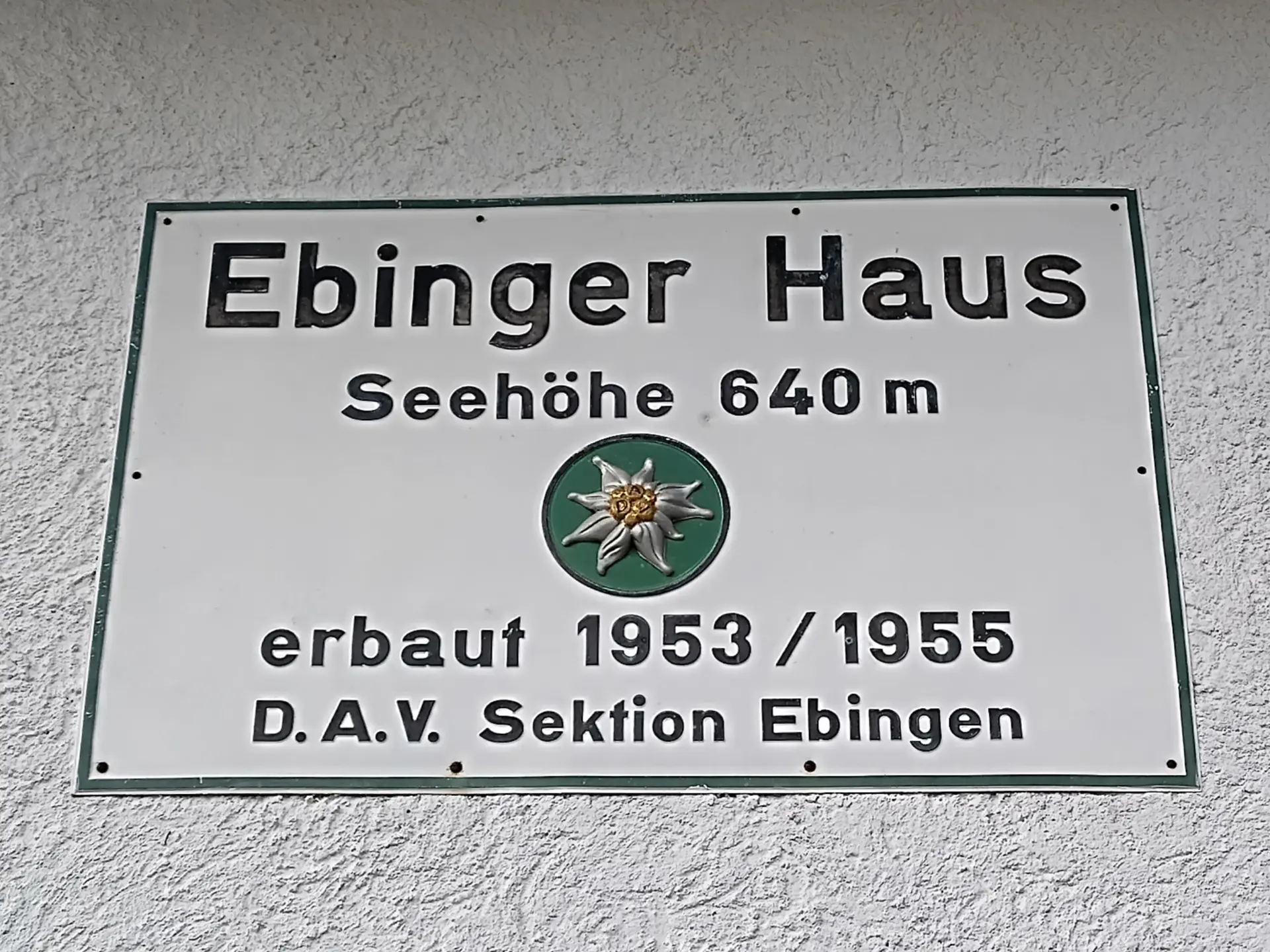 Das Ebinger Haus blickt auf eine längere Geschichte zurück. | © DAV Ebingen