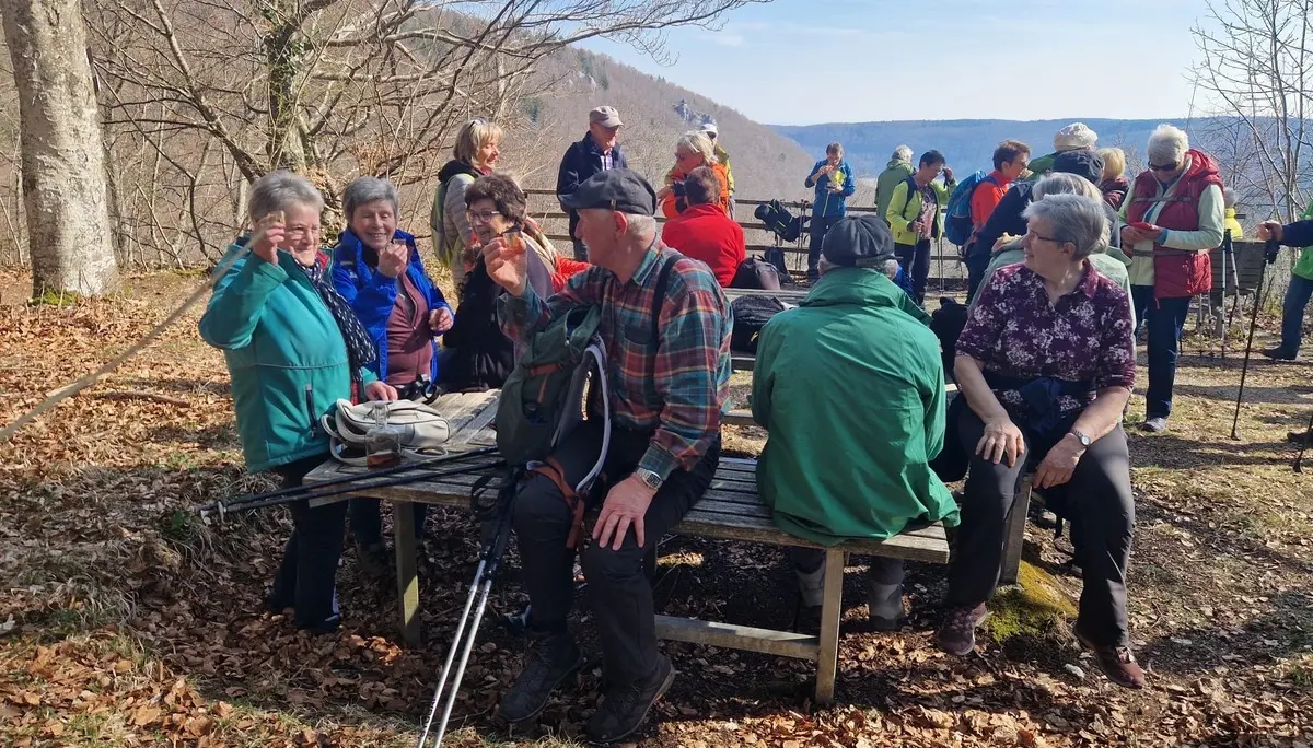 Die Teilnehmer während einer Rast. | © DAV Ebingen