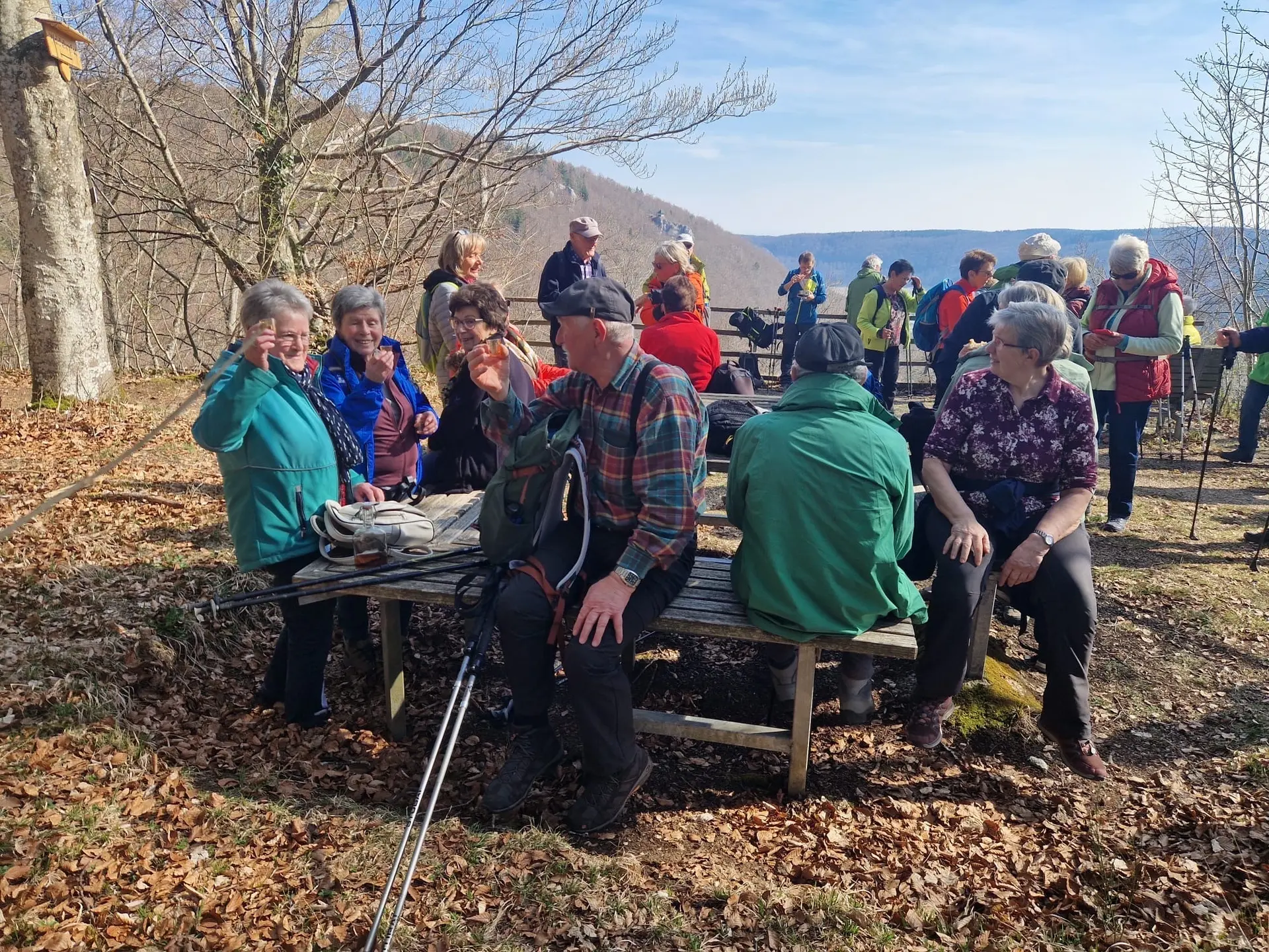 Die Teilnehmer während einer Rast. | © DAV Ebingen