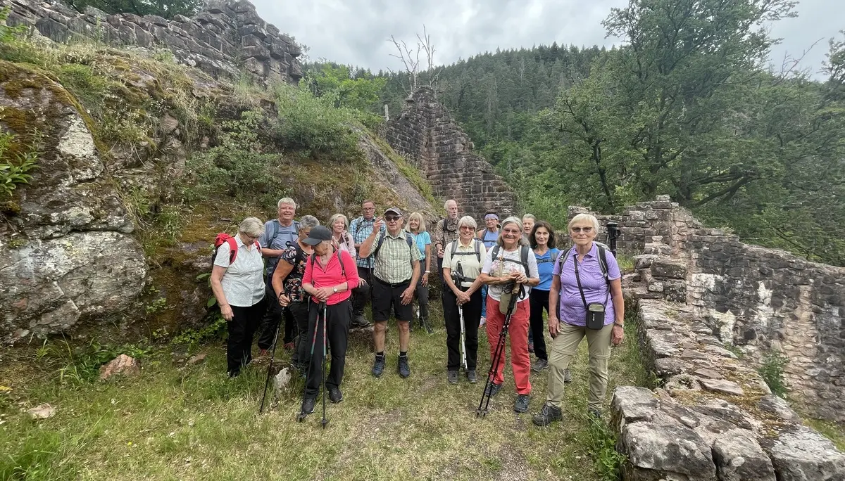 Einige Teilnehmer während der Wanderung. | © DAV Ebingen