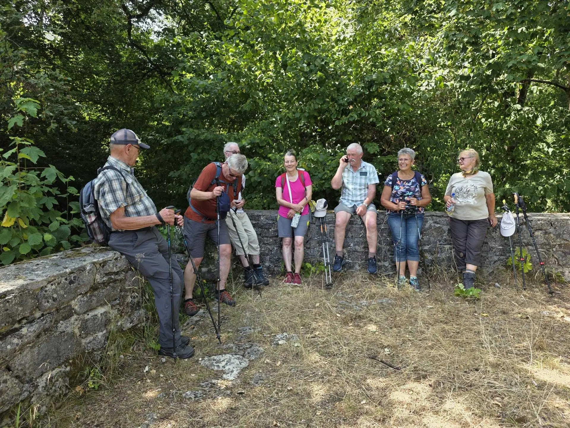 Einige Teilnehmer während der Wanderung. | © DAV Ebingen