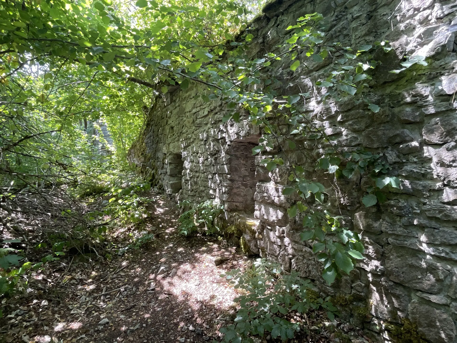 Eine Ruine am Rand der Wanderstrecke. | © DAV Ebingen