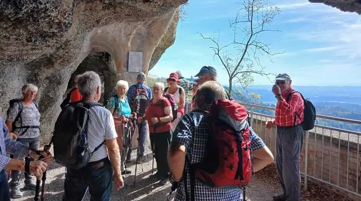 Einige der Teilnehmer während der Wanderung. | © DAV Ebingen