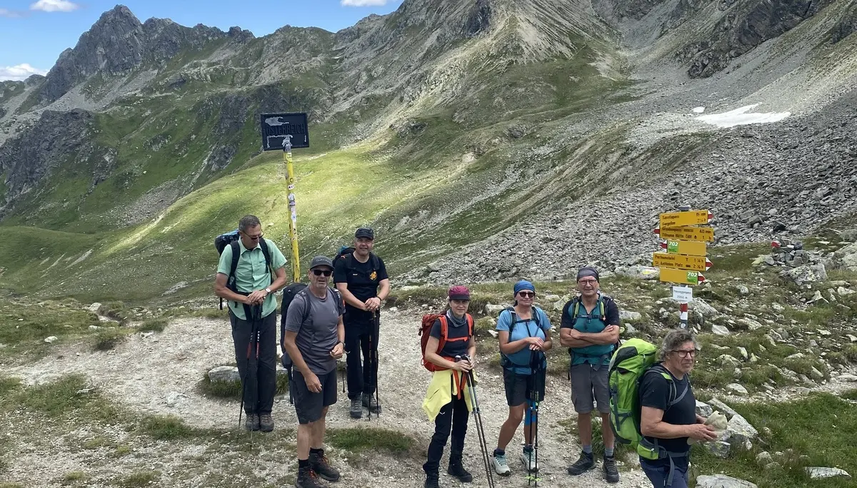 Die Teilnehmer während der Tour. | © DAV Ebingen