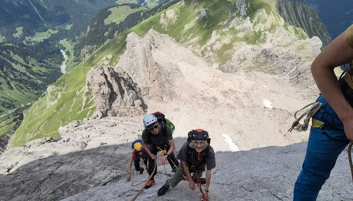 Einige Teilnehmer während der Tour. | © DAV Ebingen