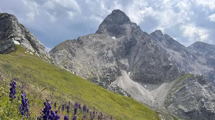 Eine Panoramaaufnahme der Trettachspitze. | © DAV Ebingen