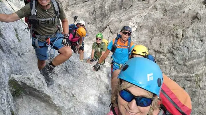 Die Teilnehmer während der Tour. | © DAV Ebingen