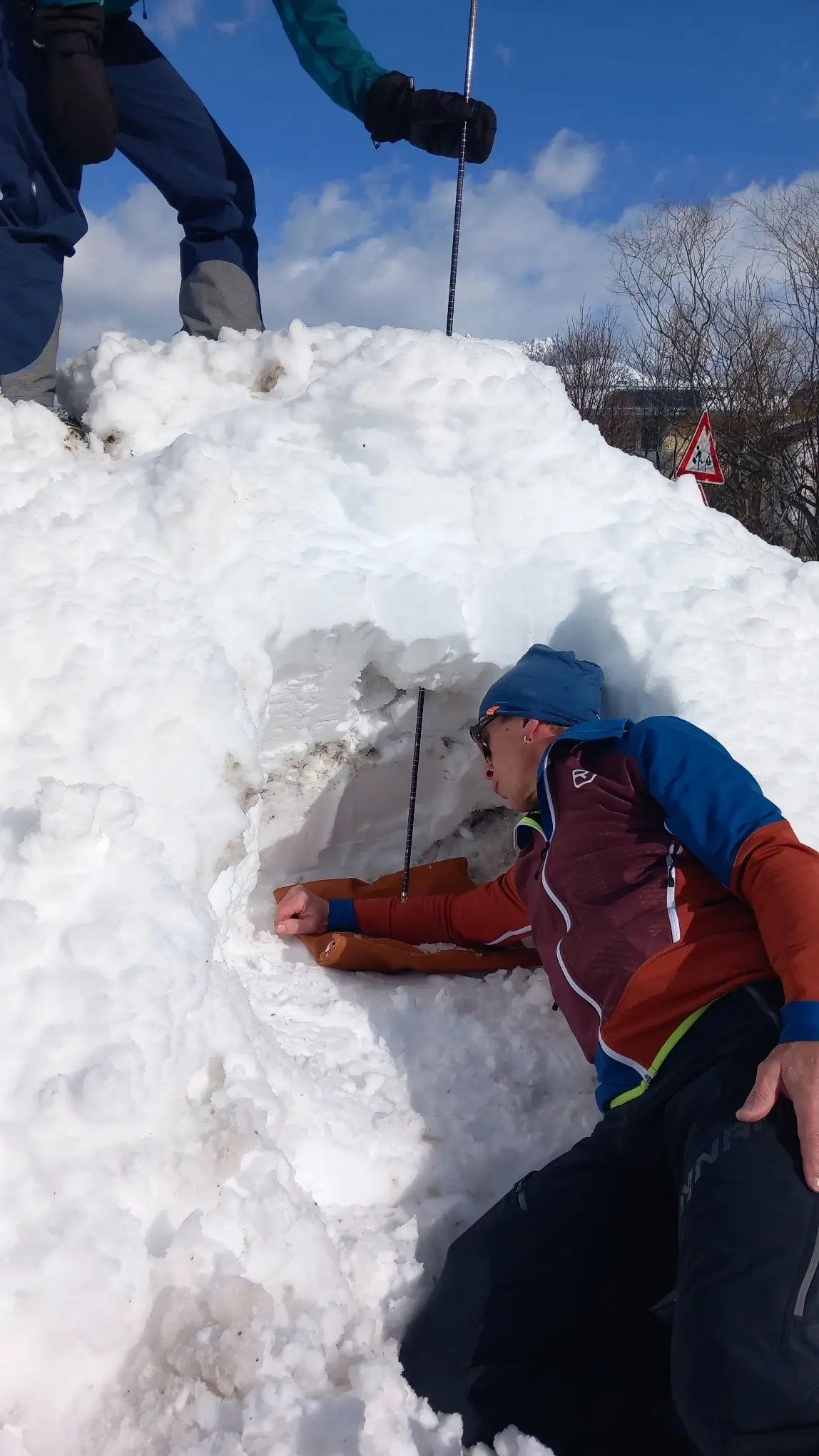 Eine Teilnehmerin während einer Übung. | © DAV Ebingen