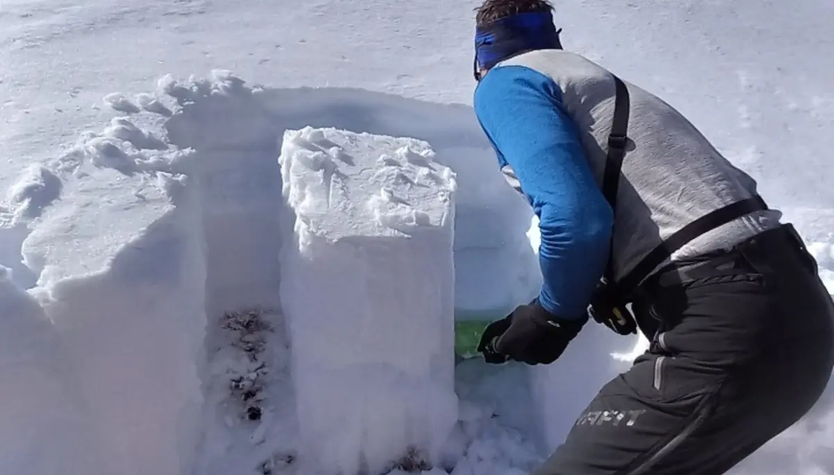 Ebenfalls eine Teilnehmerin während einer Übung. | © DAV Ebingen