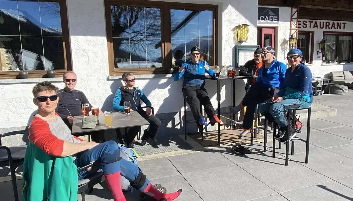 Die Gruppe während der Rast. | © DAV Ebingen