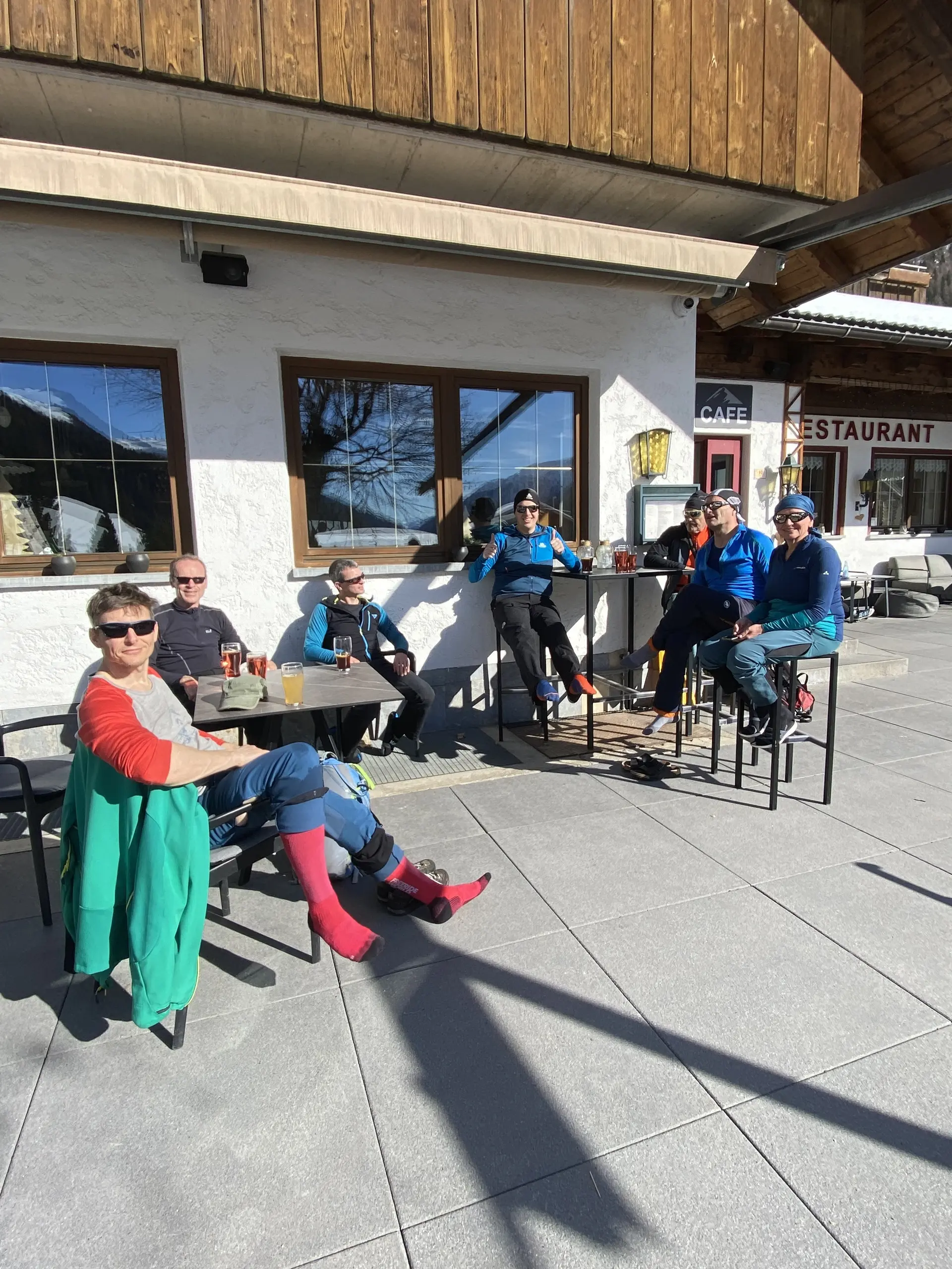 Die Gruppe während der Rast. | © DAV Ebingen