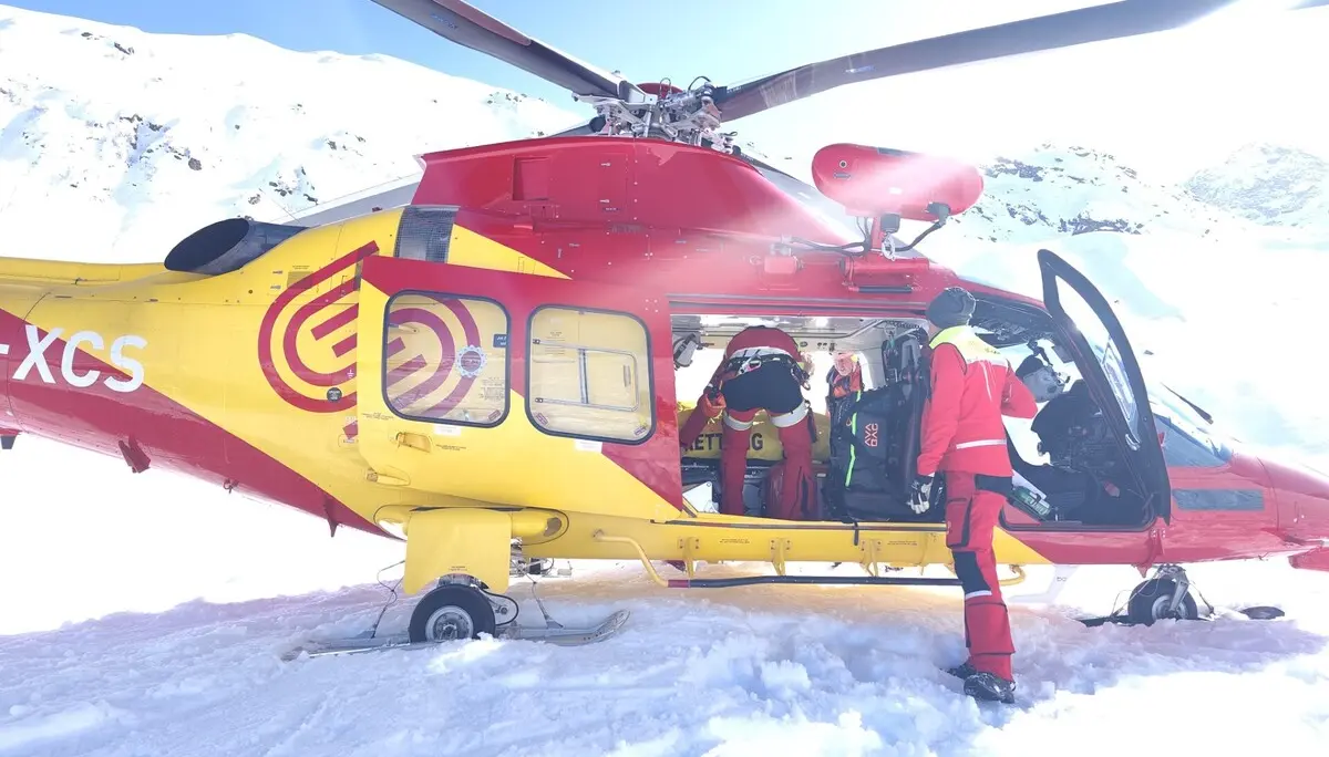 Ein Rettungshubschrauber im Einsatz. | © DAV Ebingen