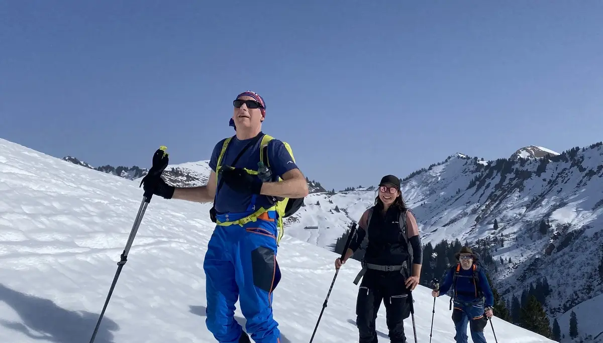 Die Gruppe während einem Aufstieg. | © DAV Ebingen