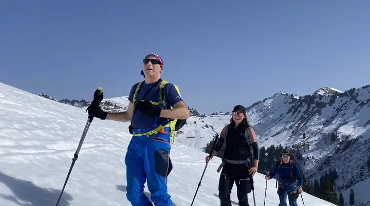 Die Gruppe während einem Aufstieg. | © DAV Ebingen