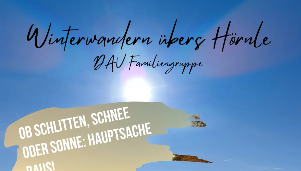 Werbeflyer zur Winterwanderung der DAV-Familiengruppe. | © DAV Ebingen